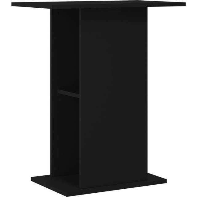 vidaXL Aquarium Stand Black 60.5x36x72.5 cm Engineered Wood