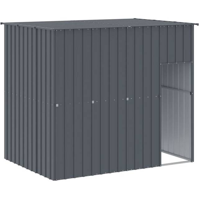 Dog House with Roof Anthracite 214x153x181 cm Galvanised Steel Vidaxl