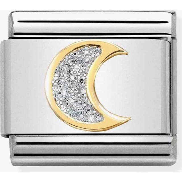 Nomination Moon Glitter Charm - Silver