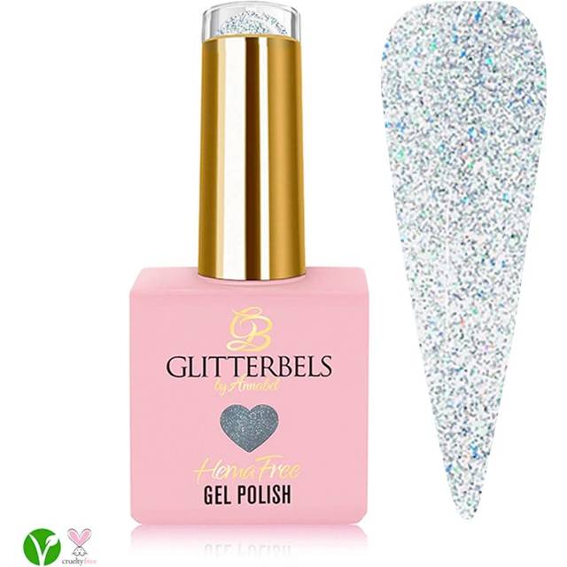 Glitterbels Hema Free Gel Polish - Glitter Ice 8ml (HGEL166)