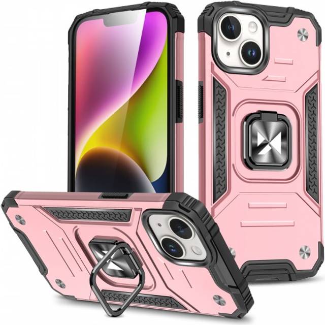 Wozinsky iPhone 15 Plus RinghÃ¥llare Mobilskal - Rosa