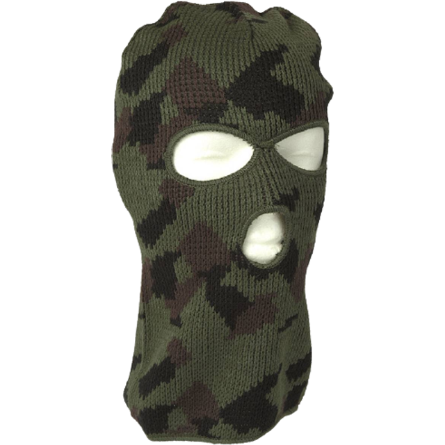 Kopfhaube Balaclava Polyacryl 3-Loch tarn