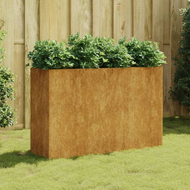 Vidaxl Garden Raised Bed 120X40X80 Cm Corten Steel - One Size