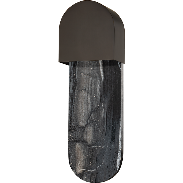Hobart Marble Wall Light - Black Brass - Hudson Valley Lighting