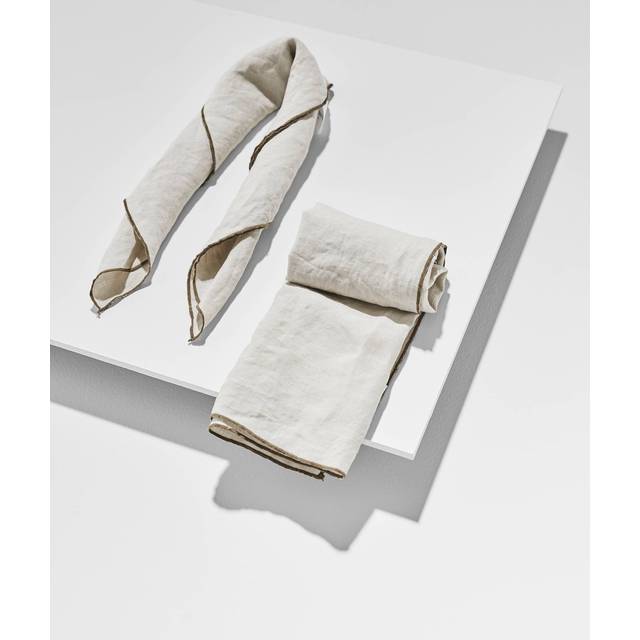 Pastill - Bonne servett i franskt lin 2-pack - Grå - Servetter - Från Homeroom