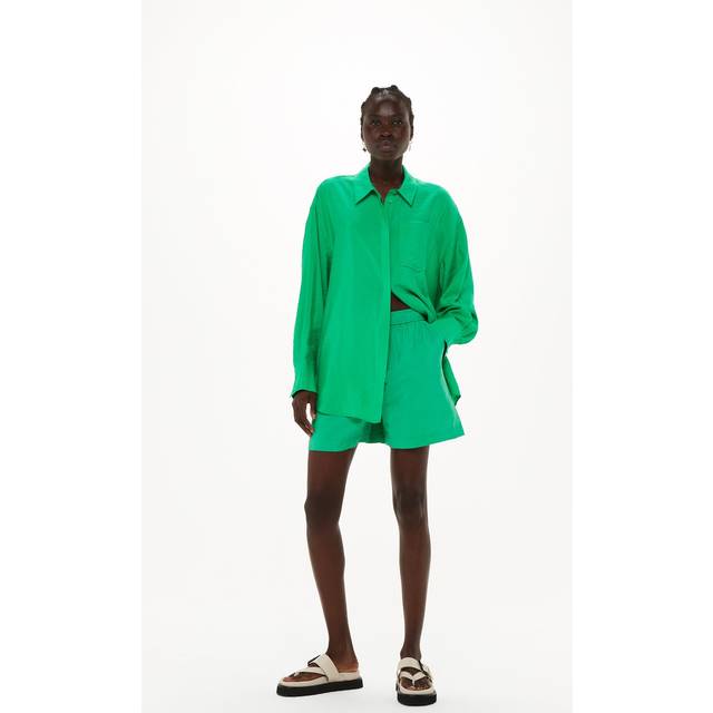 Green Nicola Elasticated Shorts (10)