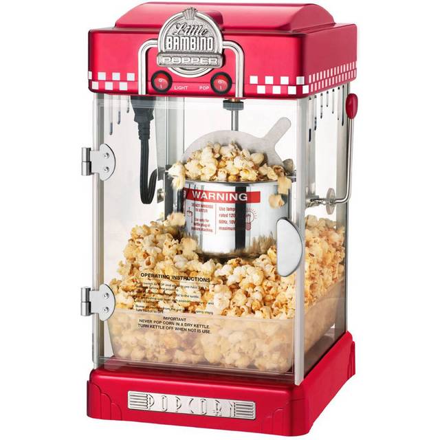 Popcornmaskin Little Bambino med 3 års garanti - Röd