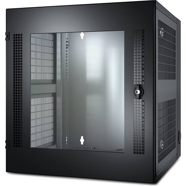APC AR100 NetShelter WX 13U w/Vertical Mounting Rail Glass Front Door