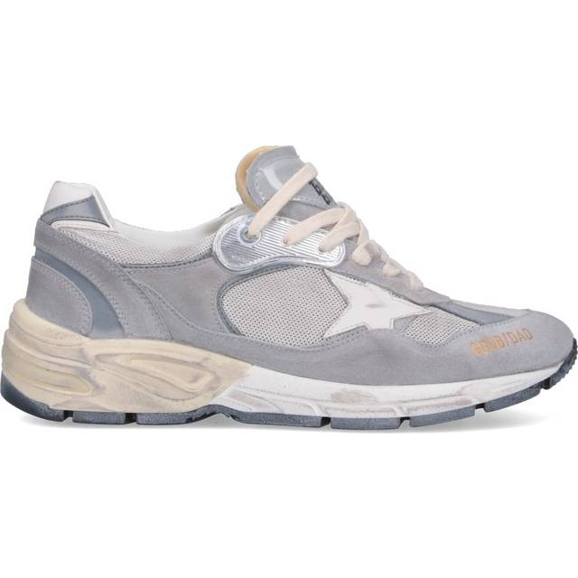 Golden Goose Men's Dad Star Suede Mesh Trainers - UK 8 - Grey