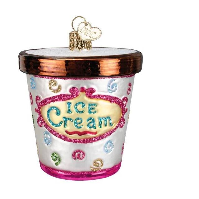 Old World Christmas Ornaments: Ice Cream Lover Gifts Glass Blown Ornaments for Christmas Tree, Carton
