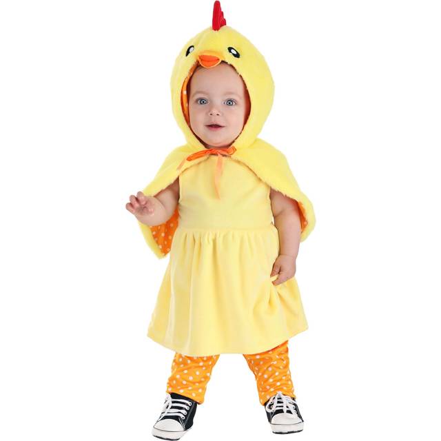 Infant Chicken Capelet Costume | Animal Costumes - Orange&#47;Red&#47;Yellow (6/9mo)