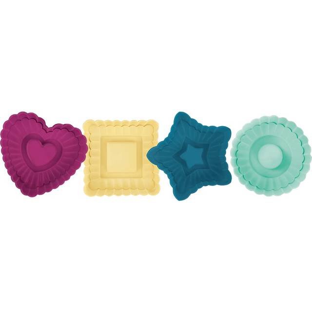Talisman Designs Plunger Style Thumbprint and Linzer Cookie Cutters  4 Piece Set