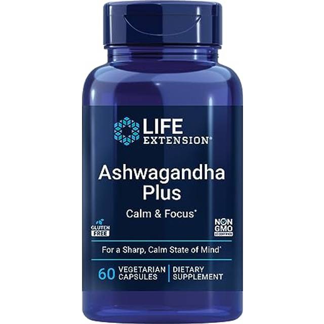 Life Extension  Ashwagandha Plus   60 Vegetarian Capsules