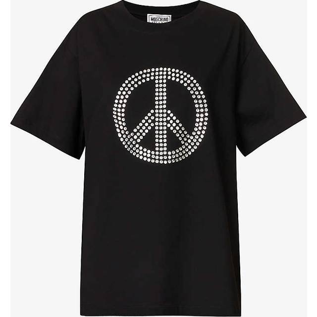 Moschino Jeans Black 'Peace' T-Shirt - A0555 Black - XXS