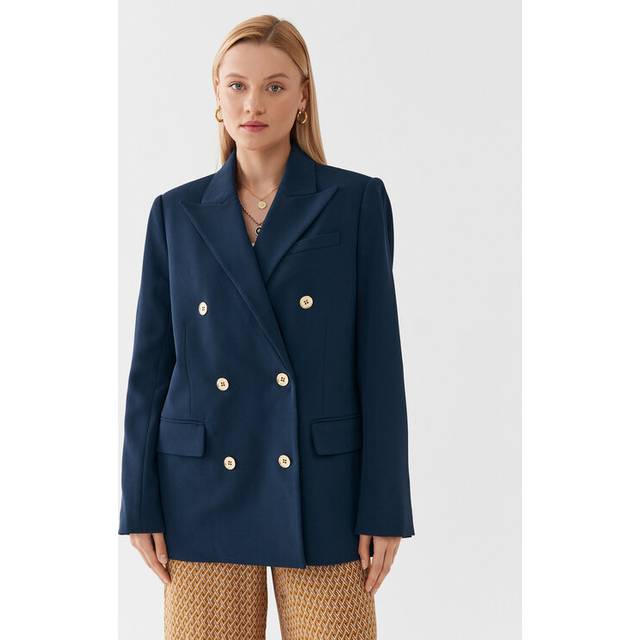 Navy Crepe Blazer (6)
