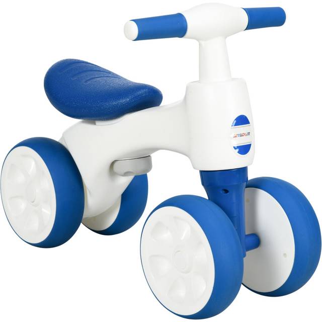 Aiyaplay Balance Bike For 18-36 Months With Anti Slip Handlebars, 4 Wheels, No Pedal, Gift For Boys And Girls - Blue
