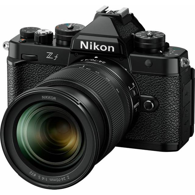 Nikon Z f Mirrorless Camera with EXPEED 7 Image Processor, Includes 24-70mm f/4 Camera Lens in Black