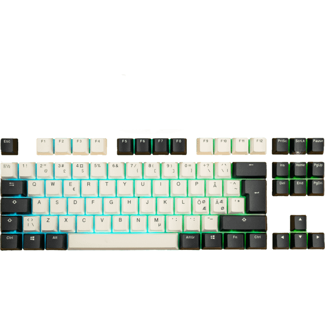 Ducky Tuxedo PBT Double-shot Keycap Set