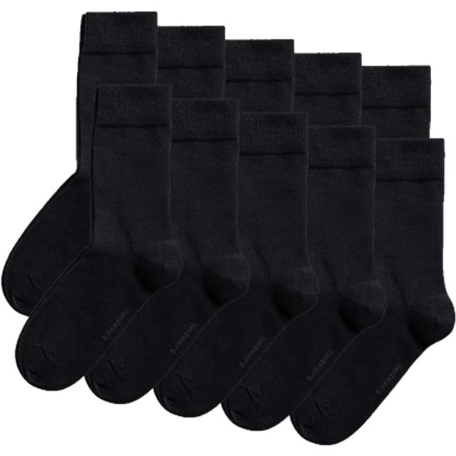 Björn Borg Essential Ankle Sock 10p Bomullsstrumpor Black - 41-45