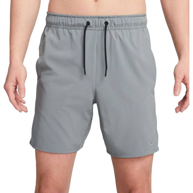 Nike Training - Dri-FIT Unlimited - Grå og vævede 7-tommersshorts