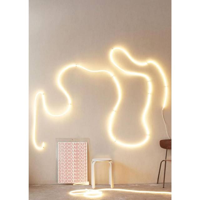 STUDIO ABOUT - Guirlande lumineuse Flex - Blanc - Silicone - Designer Mikkel Lang Mikkelsen