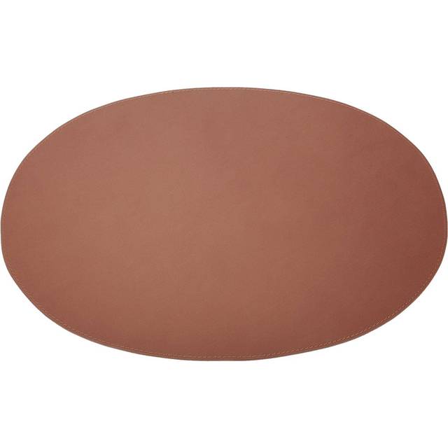 Ørskov Ørskov bordstablett läder oval cognac - Brun