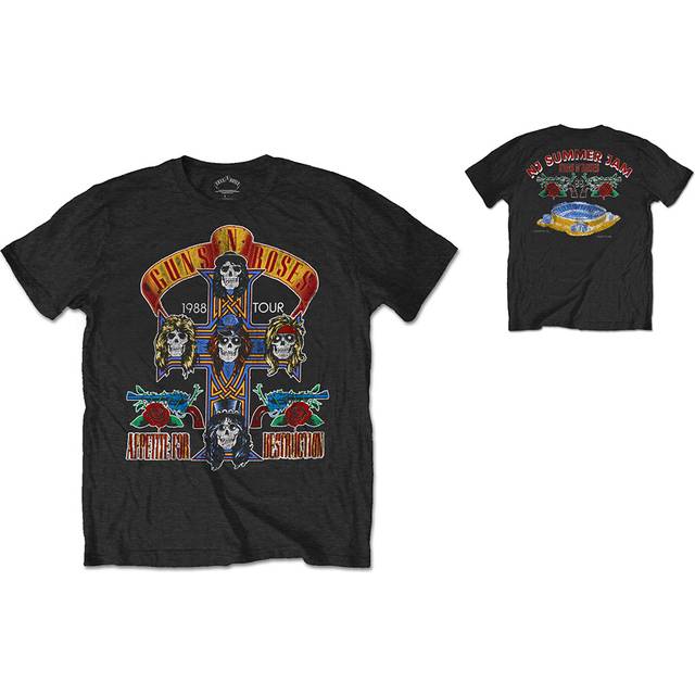 Guns N' Roses 'NJ Summer Jam 1988' (Black) T-Shirt