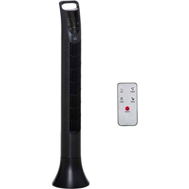 HOMCOM Led 36 Inch Tower Fan - Black, Black