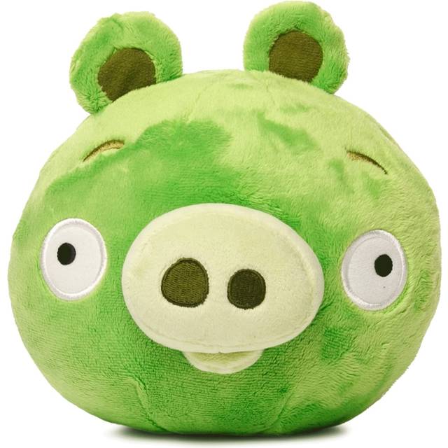 Mighty Mojo Angry Birds - Green Pig - 7 Inch Collectible Plush Doll - Officially Licensed - Super Soft  Cuddly Doll for Kids and Adults - Original Ser