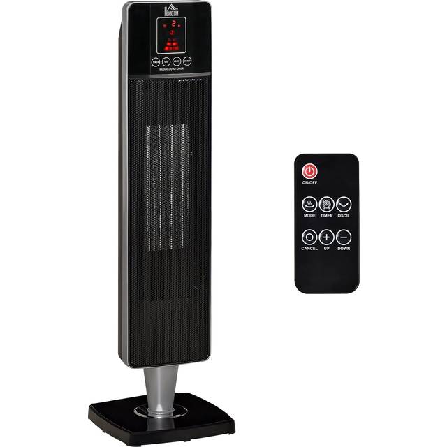 HOMCOM Indoor Space Heater Oscillating Ceramic Heater FCM Modes 1000W/2000W820-2