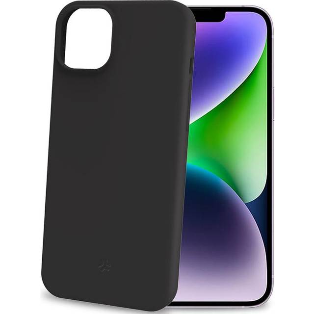 Celly Planet Soft TPU-Cover GRS 100% återvunnen TPU iPhone 15 Plus Svart