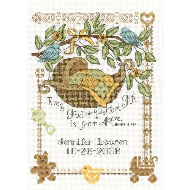 "Imaginating Counted Cross Stitch Kit 7.5""X10""-Perfect Gift Birth Record (14 Count) I2576"