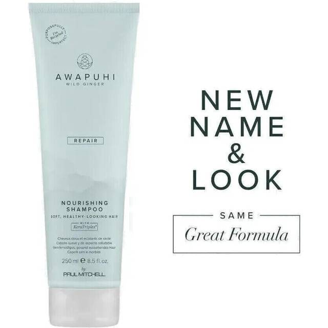 Paul Mitchell Awapuhi Wild Ginger Moisturizing Lather Shampoo – fuktschampo för torrt, skadat hår, hårvård i salongskvalitet, 100 ml