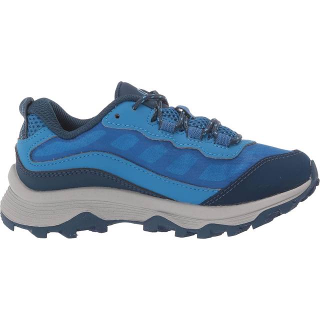 Merrell Kids MOAB Speed Low Waterproof Size: UK 5, Colour: Blue