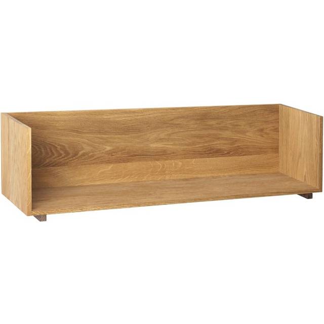 Kristina Dam Studio Stack wall shelf Oak, consoles in dark oiled walnut