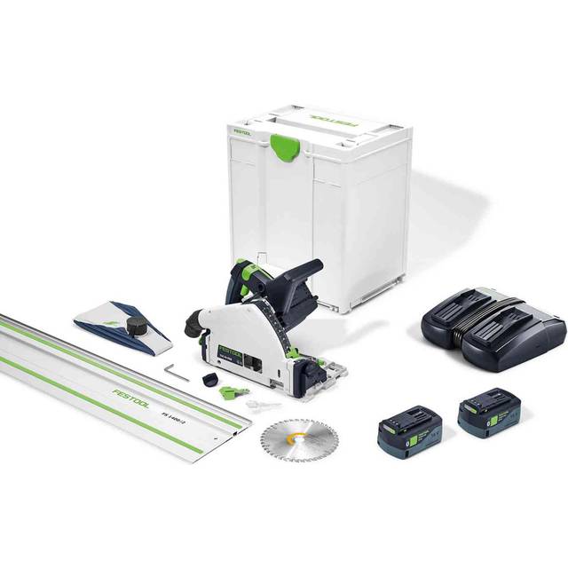 TSC55 5,0KEBI-Plus/XL-FS 36V 2x 5Ah bl Plunge Saw Guide Rail Kit - Festool