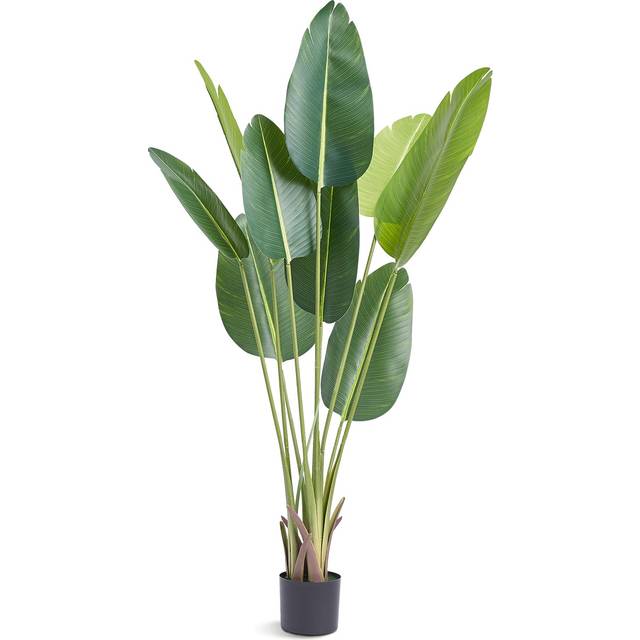 Mophorn - Artificial Birds of Paradise Tree, 1.5m Tall Faux Plant, pe Material, Anti-Tip Tilt Protection, Lifelike Green Fake Tree for Home, Office,
