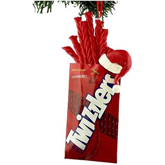 Kurt Adler Hersheys Twizzlers with Santa Hat Ornament