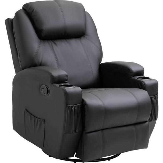 HOMCOM 8-Point Massage Recliner Chair Sofa Rocking Swivel W/ Remote Control | TJ Hughes