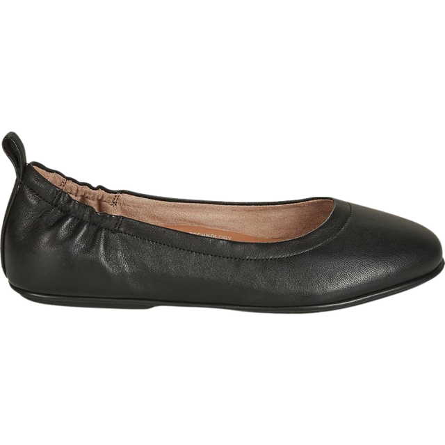 Black Allegro Leather Ballet Pumps (4)