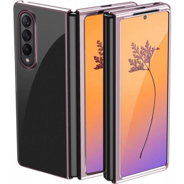 Metallic Frame Rose Gold Case for Samsung Galaxy Z Fold 4