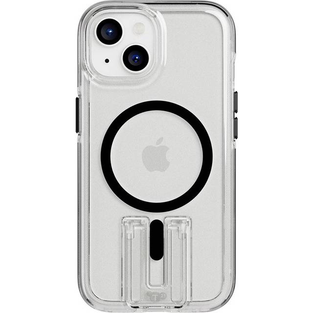 Tech21 Evo Crystal Kick fodral för iPhone 15 Plus – kompatibel med MagSafe – slagskyddsfodral – vit