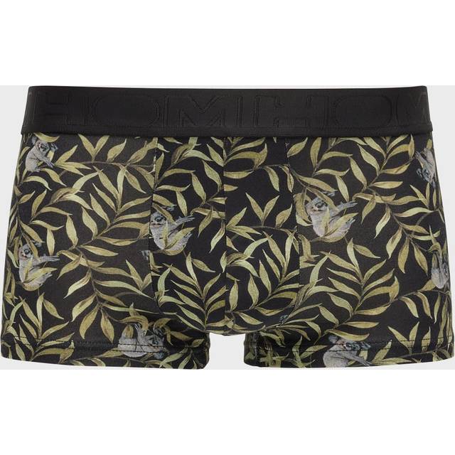 Hom Men's Ted Koalas In Trees Print Boxer Trunk, Black - Size: 32/33/32