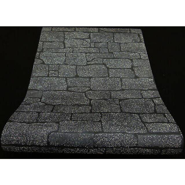 Erismann Imitations 2 Stone Black Wallpaper 10091-15