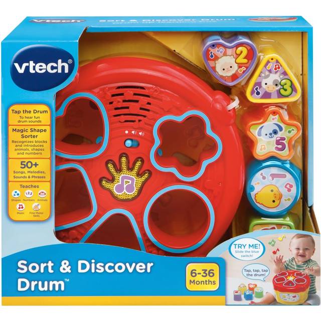 Vtech Baby Sort And Discover Drum - One Colour