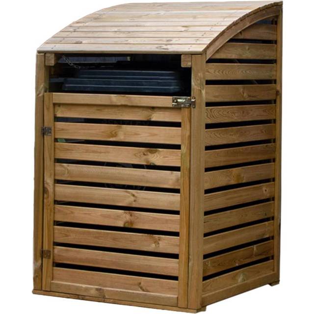 Mercia Pressure Treated Single Bin Store, Brown