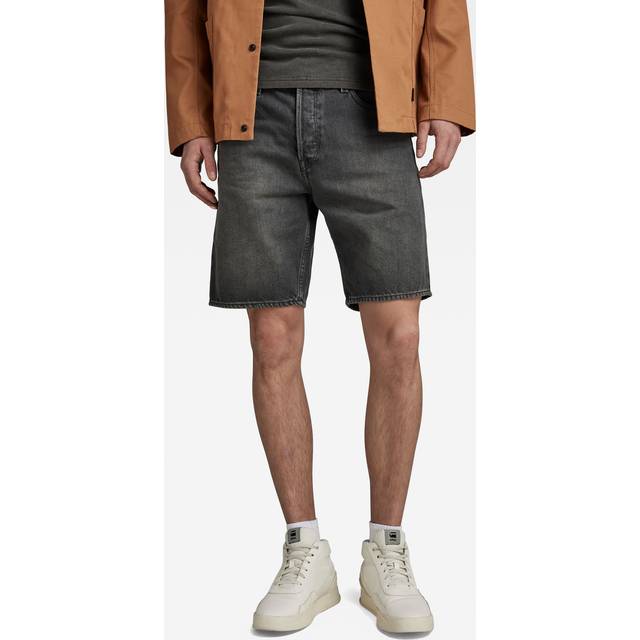 G Star Raw Mens GBG-Star RAW Triple A straight fit short faded blade - Grey Denim - Size X-Small/Small
