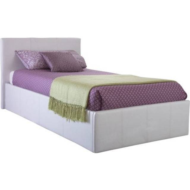 GFW Single White Side Lift Ottoman Bed