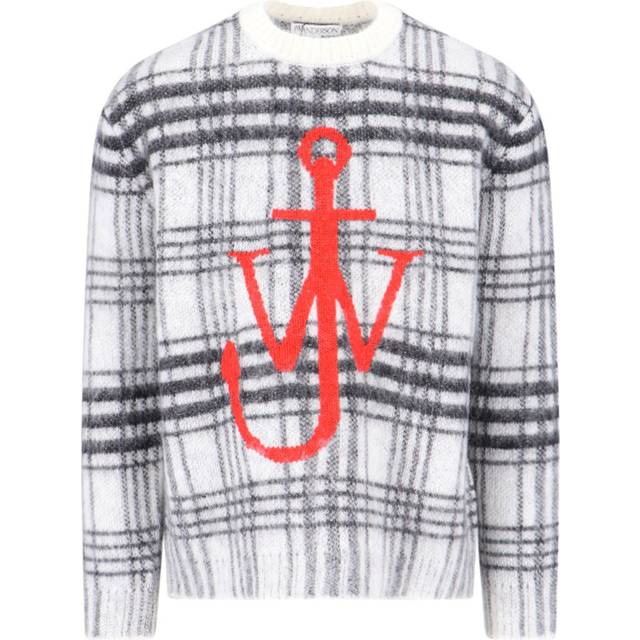 JW Anderson Logo checked sweater - black (UK 42)