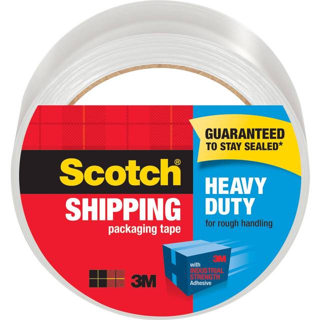 Scotch Heavy Duty Shipping Packing Tape  Clear  Shipping and Packaging Supplies  1.88 in. x 54.6 yd.  1 Tape Roll